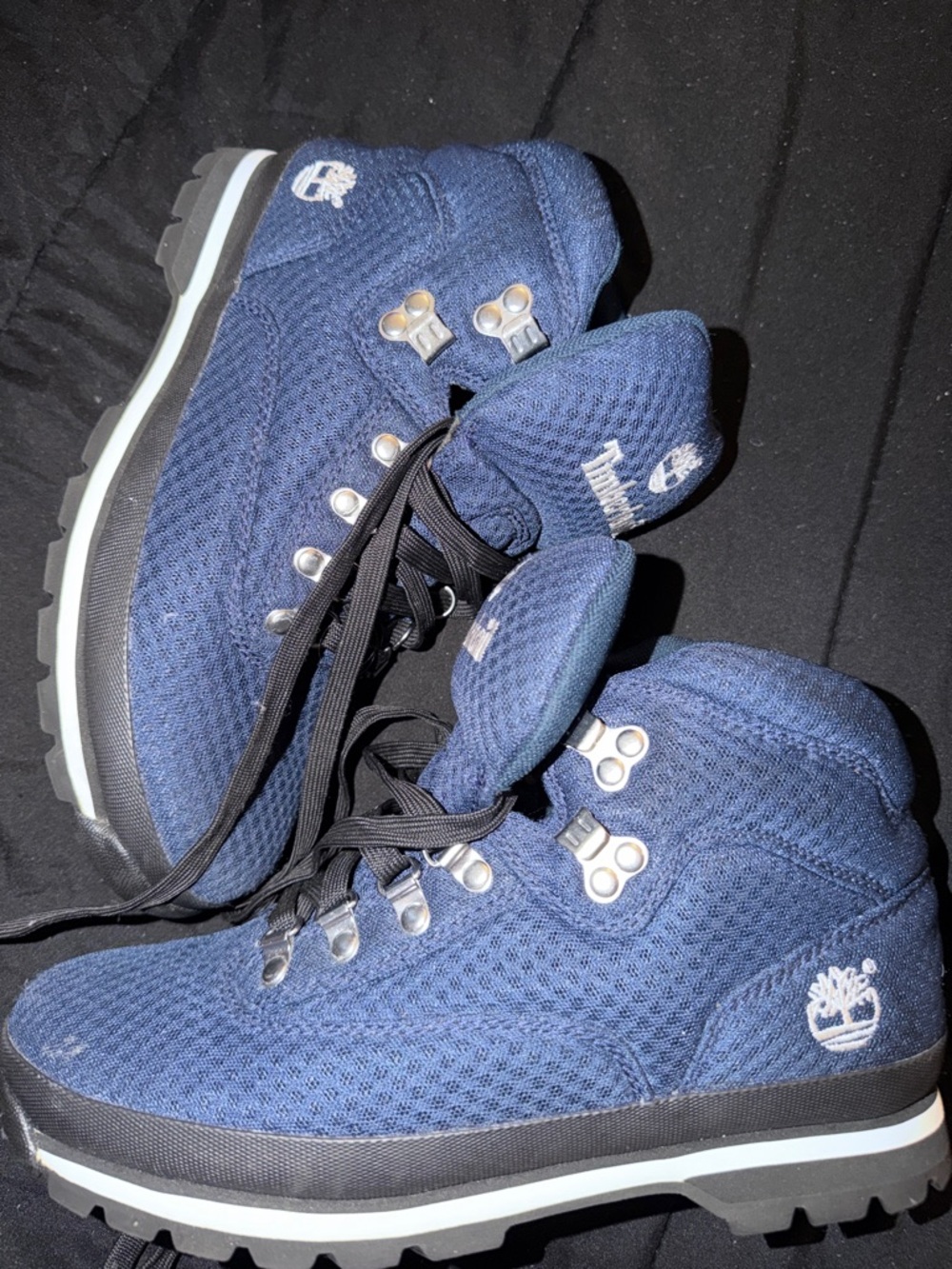 Timberland Navy Blue Mesh Trail Boots